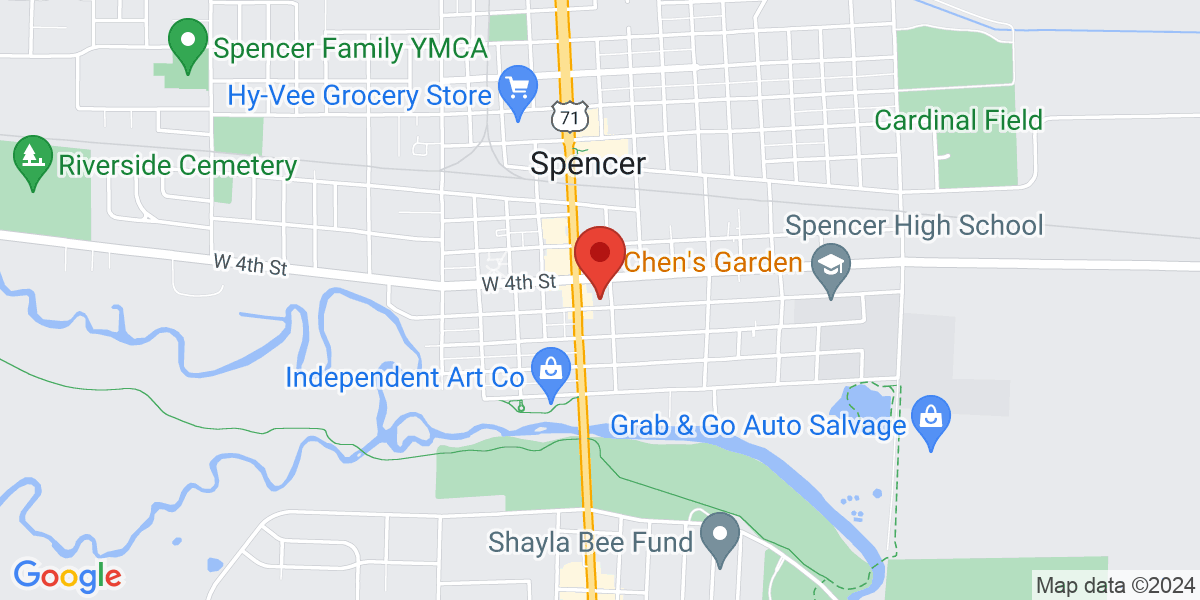 Map of Spencer Public Library